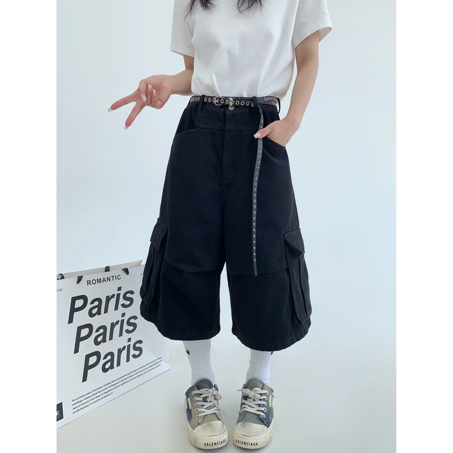 Retro Wide-Leg Pants / OS10060