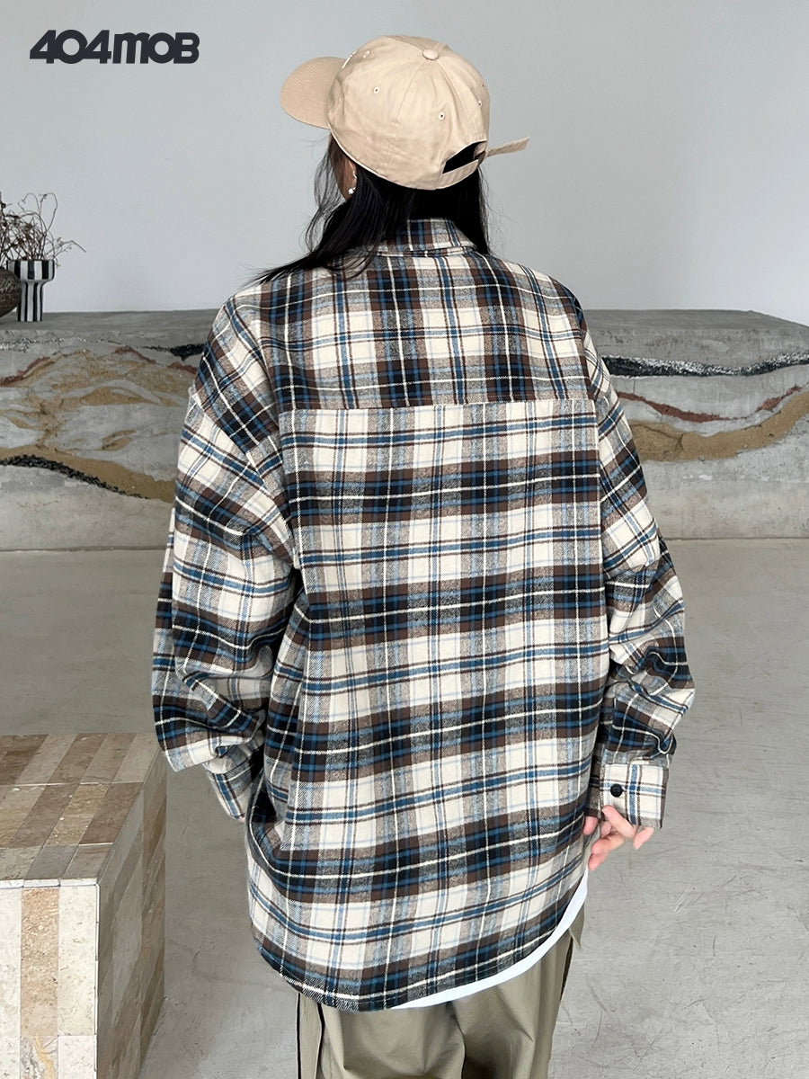 Plaid Embroidered Shirt / MG10146