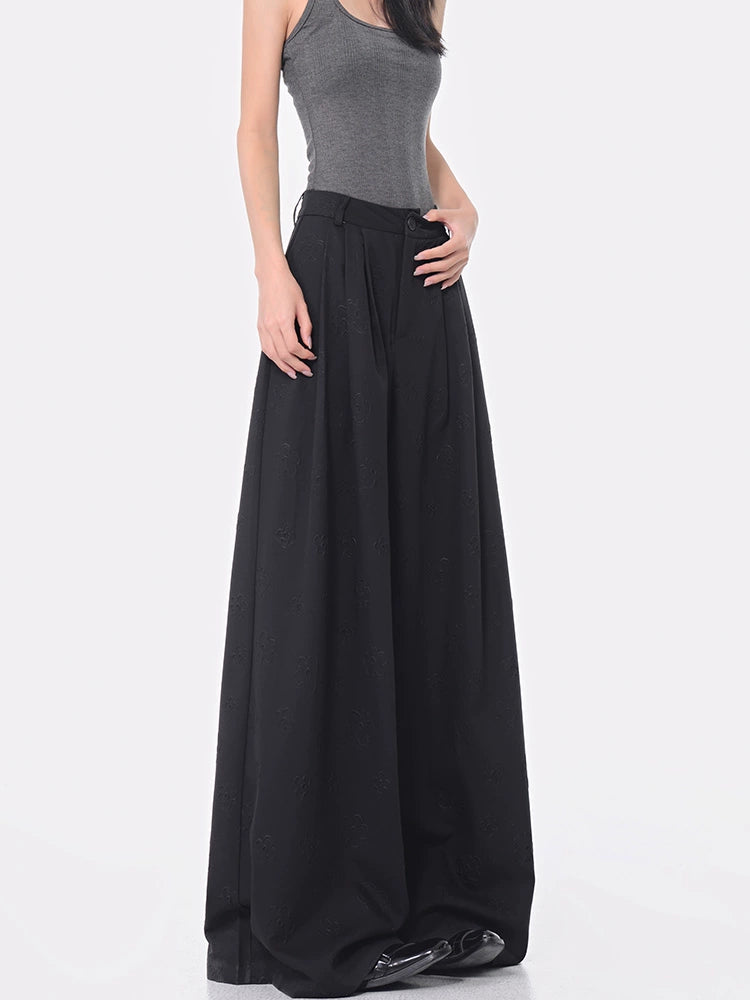 Draped Jacquard Pants / KS10057