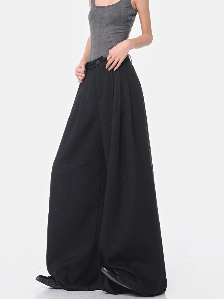 Draped Jacquard Pants / KS10057