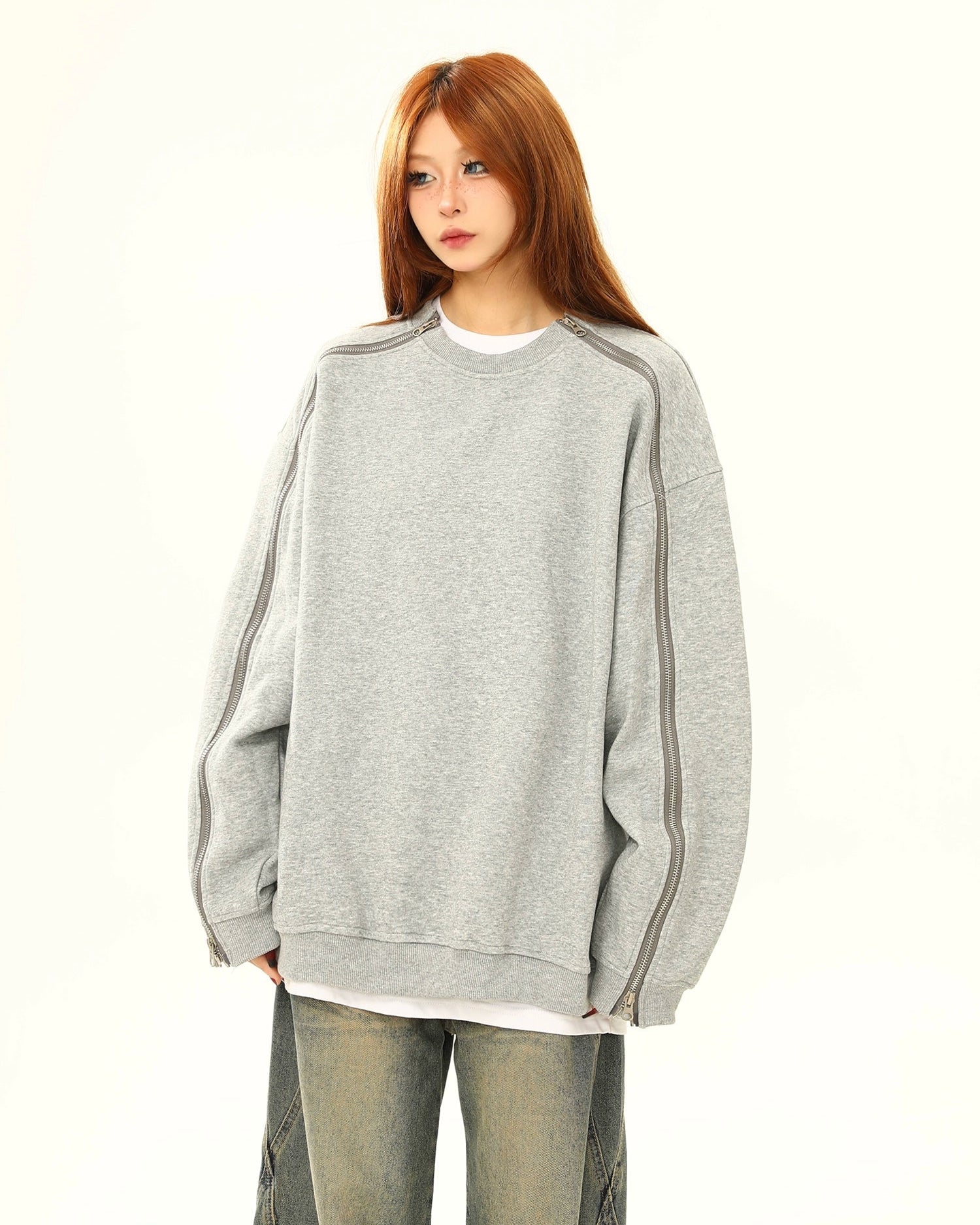 Zippered Sweat Shirt / WA10174