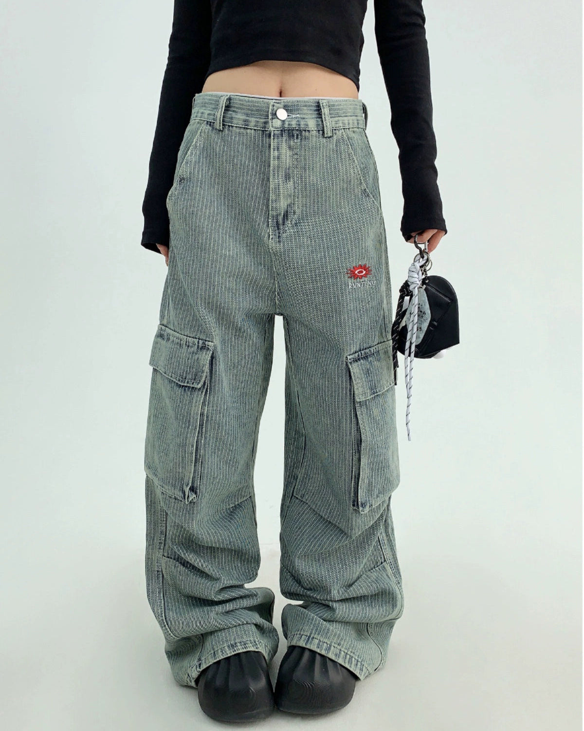 Striped Denim Pants / OS10138