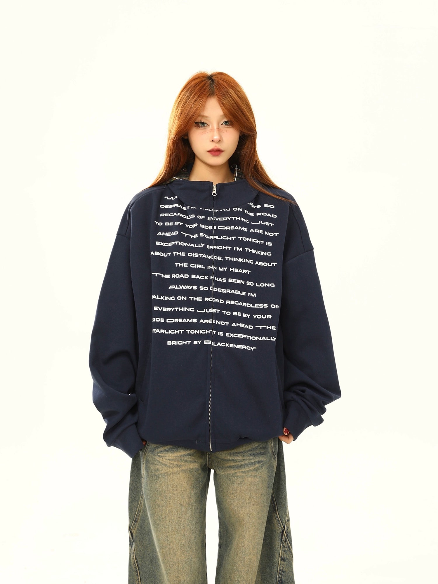 Zippered Hoodie Parka / WA10177