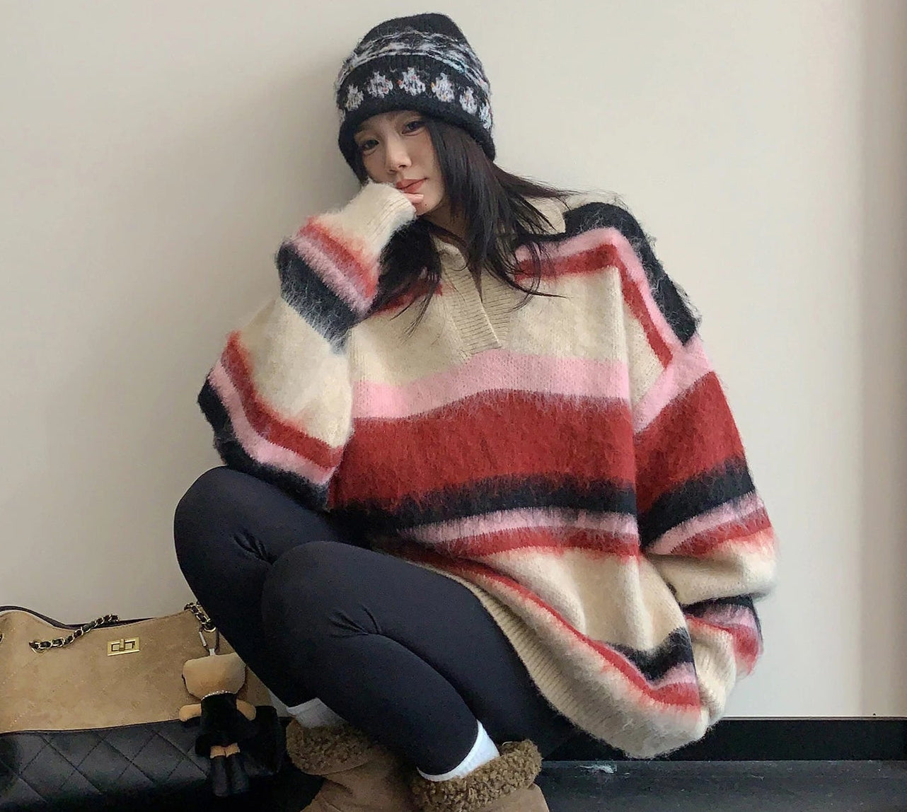 Multi Border Knit / OS10405