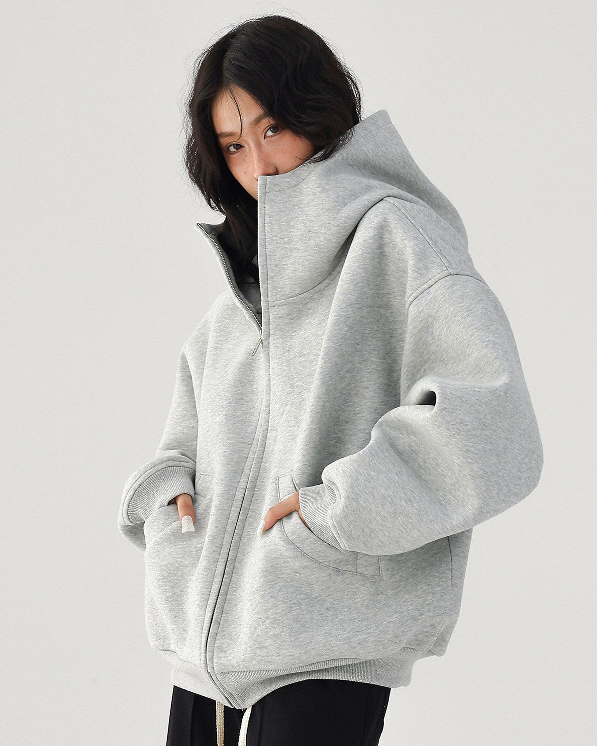 High Neck Hoodie / AS10419