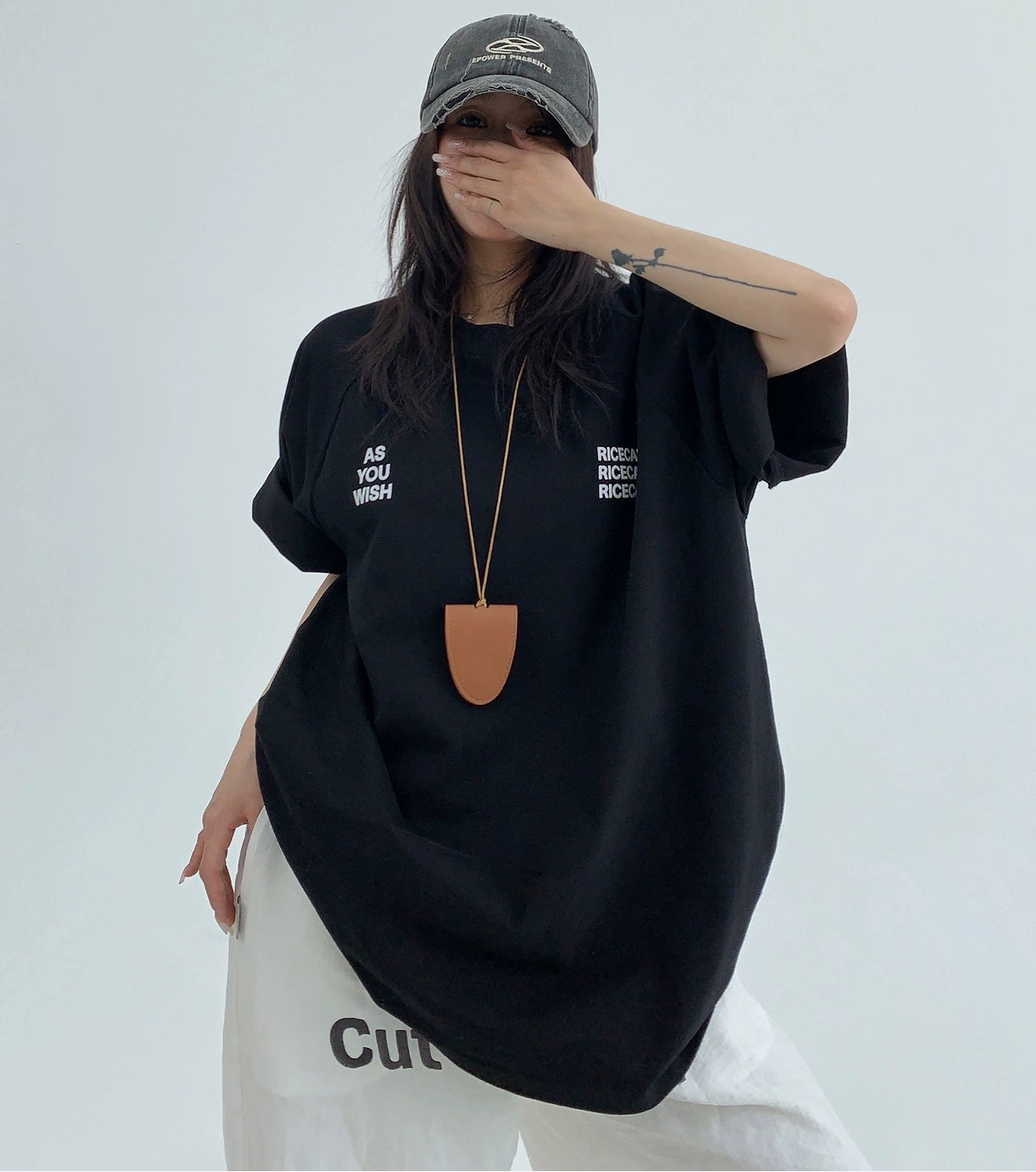 Flocked Letter S-Tee / OS10087
