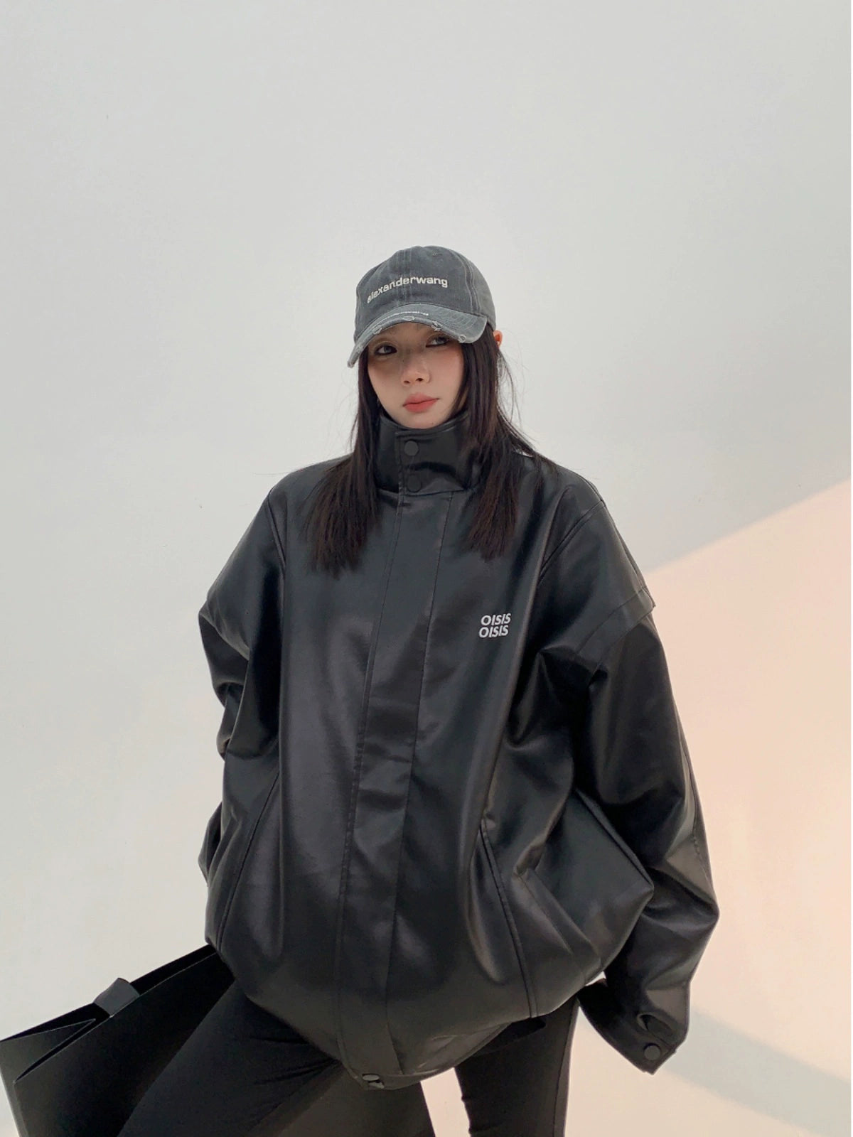 Leather Bomber Jacket / OS10211