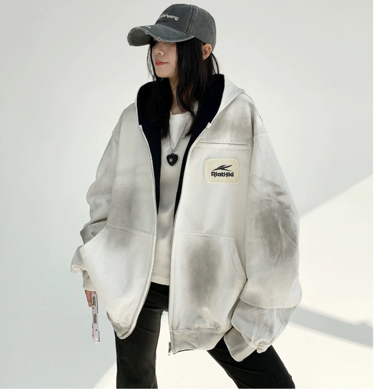 Grungy Oversized  Hoodie / OS10119