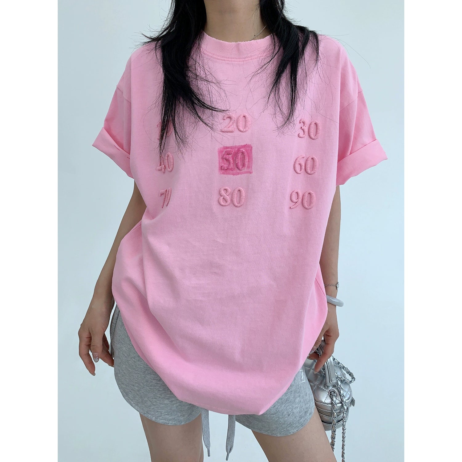 3D Embroidered S-Tee / OS10083