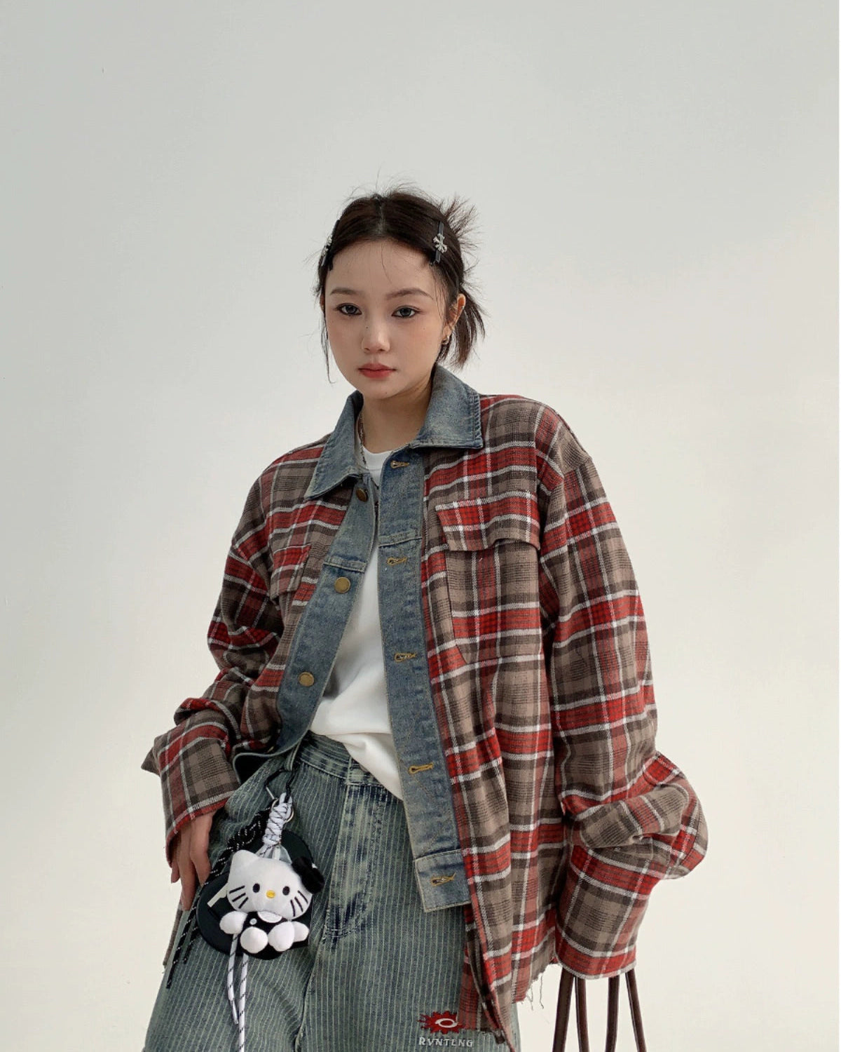 Different Materials Shirt / OS10124