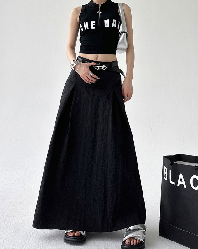 Pleated A-Line Skirt / MY10021