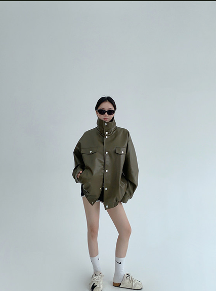 Street Faux Leather Jacket / OS10304