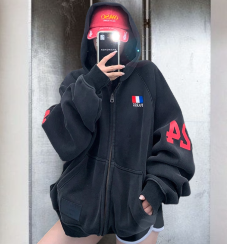 Vintage Wash Graphic Hoodie / OS10365