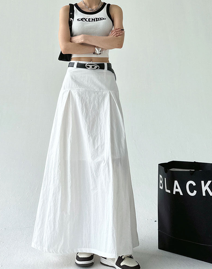 Pleated A-Line Skirt / MY10021